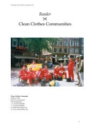 Reader Clean Clothes Communities - Nord-SÃ¼d-Netz