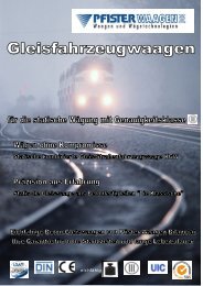 Produktinformationen Gleiswaagen (.pdf) - Pfister Waagen Bilanciai ...