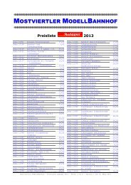 druckbare pdf-Preisliste Auhagen 2013 - beim Mostviertler ...