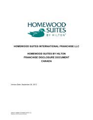 homewood suites international franchise llc ... - Hilton Worldwide