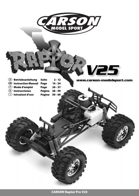 CARSON Raptor Pro V25 www.carson-modelsport.com - Tamiya