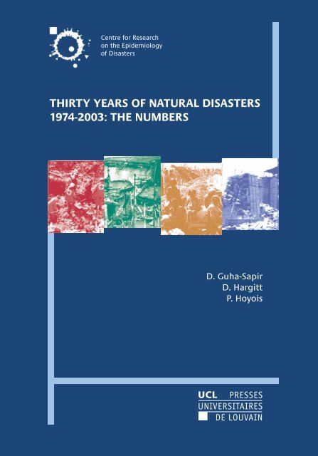thirty years of natural disasters 1974-2003: the numbers - EM-DAT