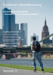 Frankfurter Selbsthilfezeitung - Selbsthilfe-Kontaktstelle Frankfurt e.V.
