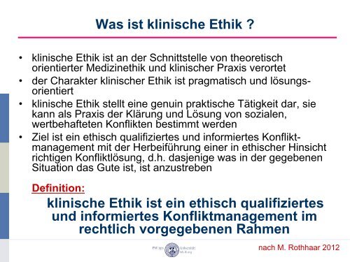 Klinische Ethik