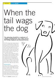 When the tail wags the dog - Anderson Kill & Olick, PC