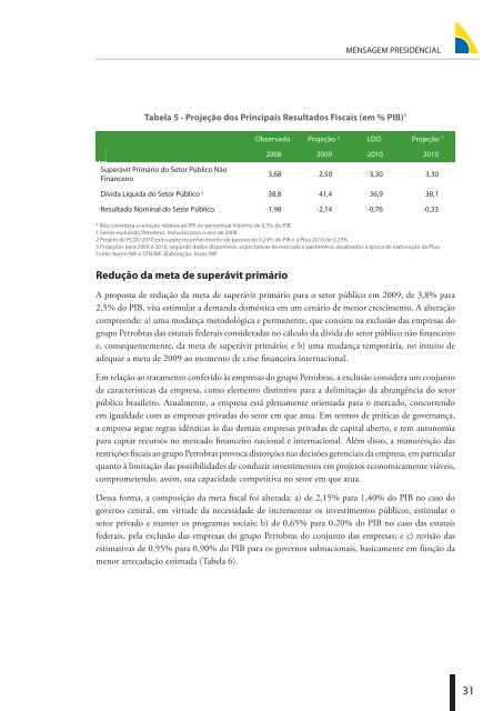 Mensagem Presidencial - MinistÃ©rio do Planejamento, OrÃ§amento e ...