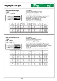 Thermoplastslanger/Teflonslanger - Pro Flex as