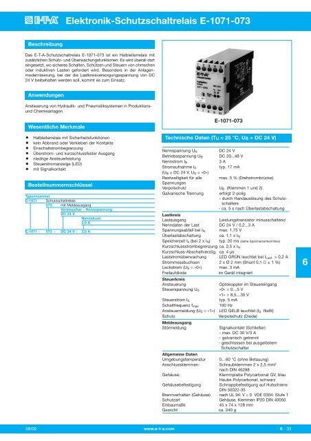 Elektronik-Schutzschaltrelais E-1071-073 6