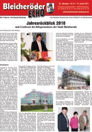 Jahresrückblick 2010