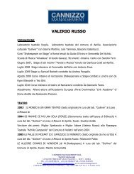 CV Valerio Russo - Cannizzo Management