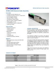 Foxconn HD mini SAS External Cable Assembly Datasheet 2012-04 ...