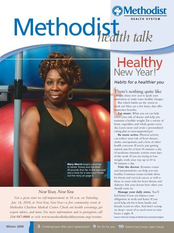 health talk health talk - Methodist Health System