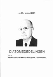2001 - Nederlands-Vlaamse Kring van Diatomisten