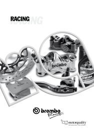 Prezzi (IVA esclusa) BREMBO RACING Pinze Radiali - Motorquality