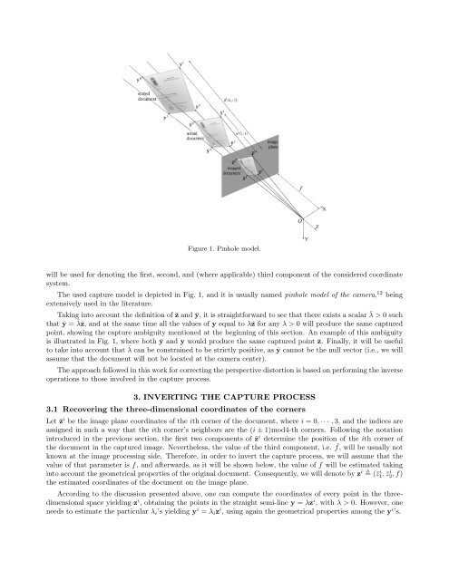 A new method for perspective correction of document images