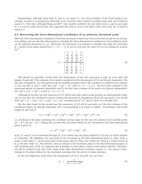 A new method for perspective correction of document images