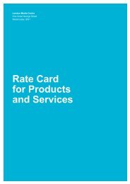 Rate Card for Products and Services