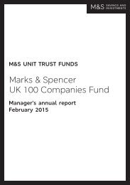 Marks & Spencer UK 100 Companies Fund - M&S Bank