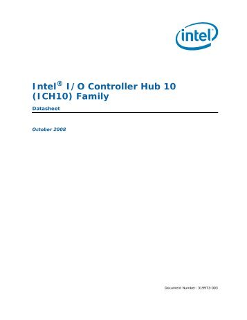 Intel I/O Controller Hub 10 (ICH10) Family