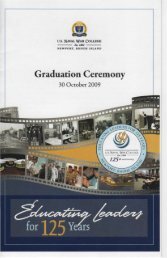 Graduation Ceremony - US Naval War College