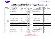 DS708 Software List Other Languages.pdf - Car Diagnostic Tool