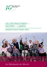 SELBSTBESTIMMT â SICHER â LEBEN - Benediktushof Maria Veen