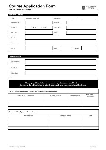 Application Form