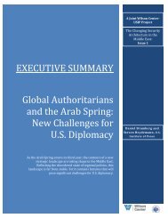 Global Authoritarians and the Arab Spring - Woodrow Wilson ...