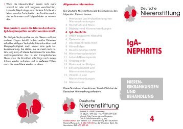 IgA- NEPHRITIS 4 - Dialyse Simmern