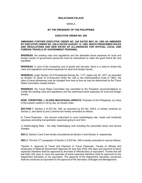 Executive Order No 298 Gppb Executive Order No 298 Gppb