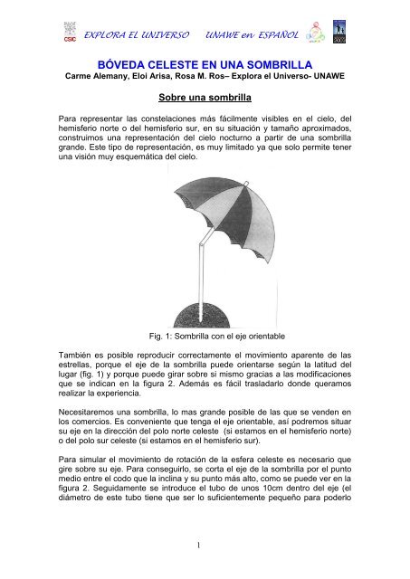 Bóveda Celeste con Sombrilla - sac.csic.es