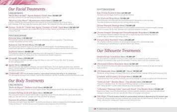 Download Our Price List - G spa