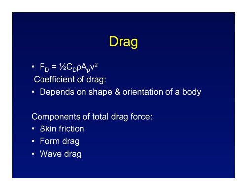 Chapter 15: Human Movement in a Fluid Medium