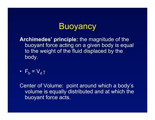 Chapter 15: Human Movement in a Fluid Medium