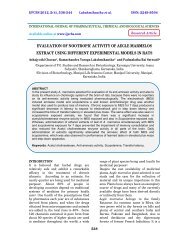 evaluation of nootropic activity of aegle marmelos extract ... - ijpcbs