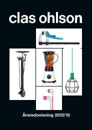 Ãrsredovisning 2012/2013 - Clas Ohlson