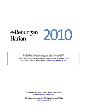 e-Renungan Harian 2010 - Download - SABDA.org