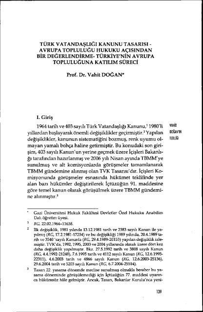 TORKiYE BAROLAR BiRÃ G%i. il - TÃ¼rkiye Barolar BirliÄi YayÄ±nlarÄ±