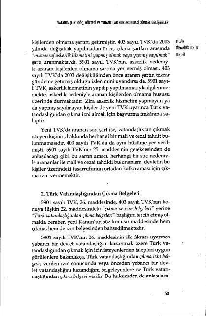 TORKiYE BAROLAR BiRÃ G%i. il - TÃ¼rkiye Barolar BirliÄi YayÄ±nlarÄ±