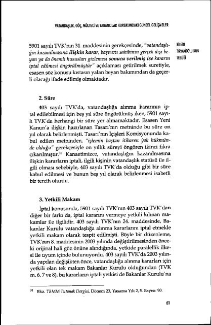 TORKiYE BAROLAR BiRÃ G%i. il - TÃ¼rkiye Barolar BirliÄi YayÄ±nlarÄ±