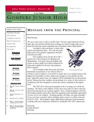 GOMPERS JUNIOR HIGH - Joliet Public Schools District 86