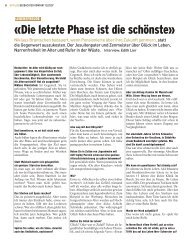 «die letzte Phase ist die schönste»