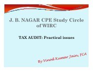 jb nagar cpe study circle of wirc of icai