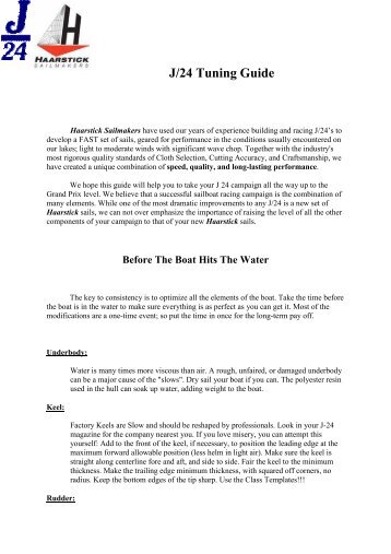 Haarstick J24 Tuning Guide.pdf - Sailmaker.org