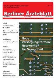 Medizin - Berliner Ärzteblatt