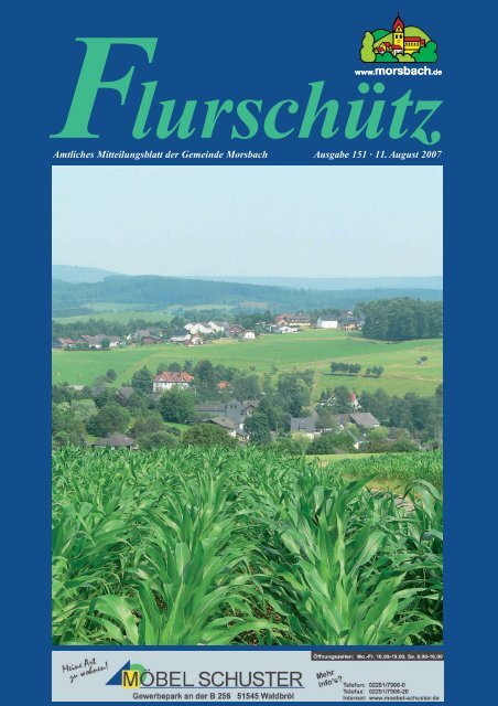 Ausgabe 151 vom 11.08.2007 - Gemeinde Morsbach
