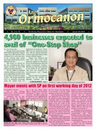 One-Stop Shop - City Government of Ormoc