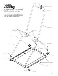SkiErg Floor Stand Schematic - Concept2