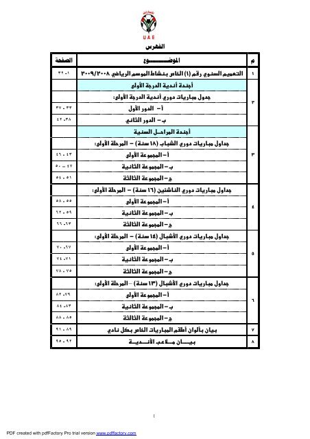 ïº³ï»¨ïº - Ø§ØªØ­Ø§Ø¯ Ø§ÙØ¥ÙØ§Ø±Ø§Øª ÙÙØ±Ø© Ø§ÙÙØ¯Ù