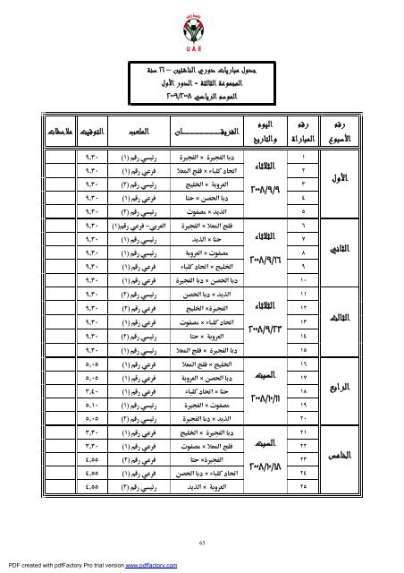 ïº³ï»¨ïº - Ø§ØªØ­Ø§Ø¯ Ø§ÙØ¥ÙØ§Ø±Ø§Øª ÙÙØ±Ø© Ø§ÙÙØ¯Ù